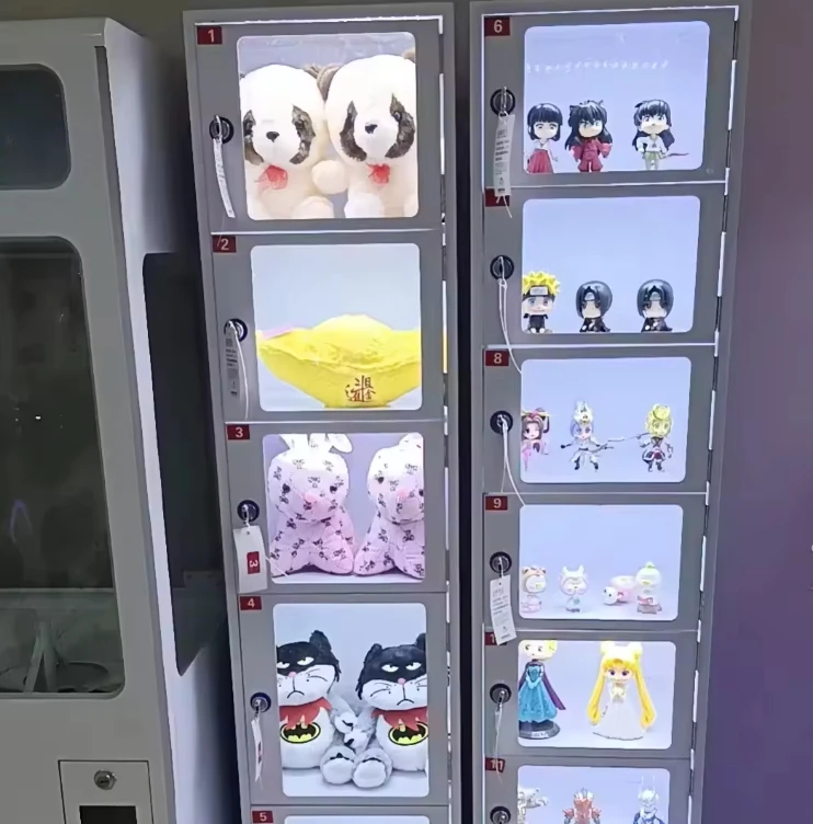 Factory Wholesale Indoor Game Room Magic Box Capsule Vending Machine Prize Locker Showing Doll and Model for Boutique Store