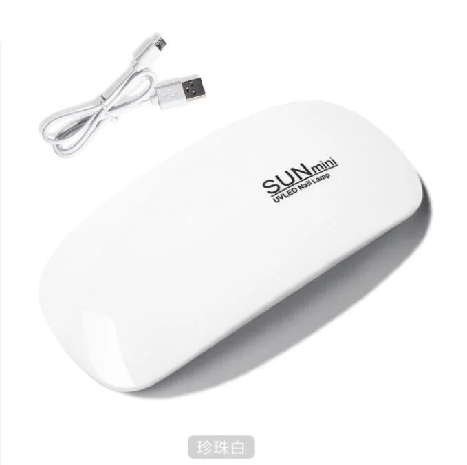 GP Salon SUNmini 6W UV Gel Pink Nail Dryer Light Nails Polish Lights With 2 Timers Professional Nail Art Tools Accessories