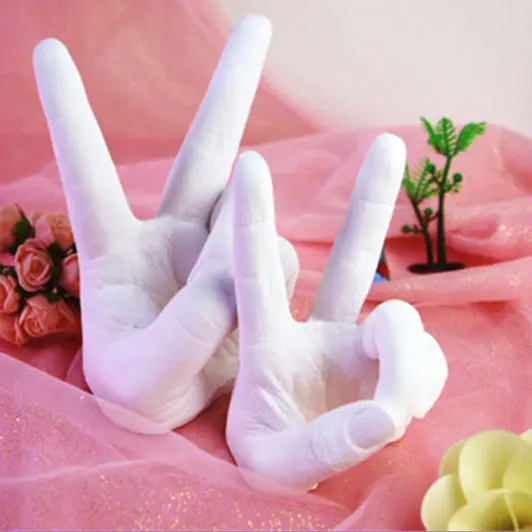 Diy 3d hand casting kit family alginate molding powder Alginate Molding Powder 3d Casting Kit