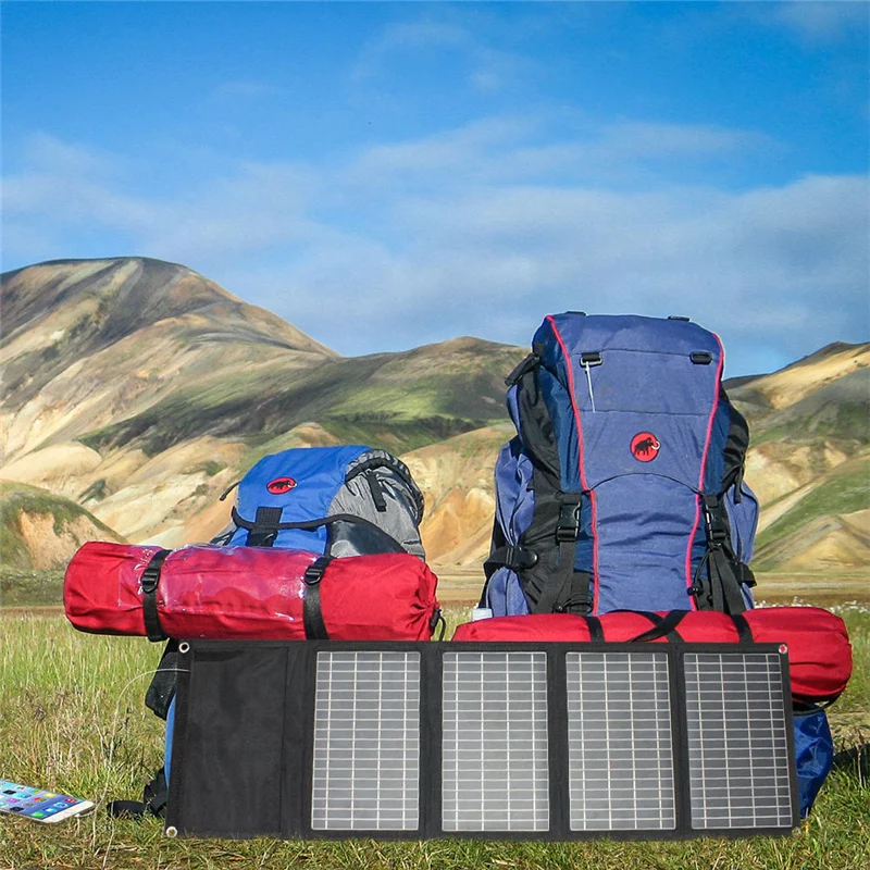 Photovoltaic 21W 28W 60W 100W Solar Pv Modules Foldable Waterproof Monocrystalline Producing Solar Panels Kit For House