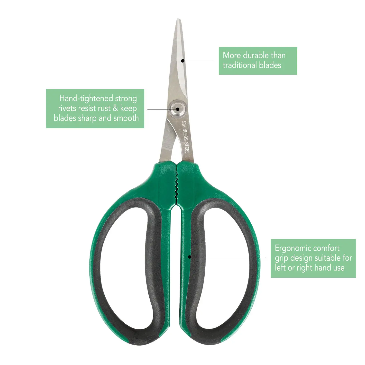 Hydroponic Small Stainless Steel  Plant Tools Orchard Grafting Trimming Garden Scissors kitchen scissors