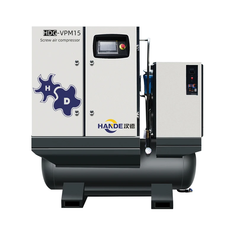 HANDE все в одном низкий шум энергосберегающий 7.5KW 11KW 15KW 18.5KW 22KW 16 бар винтовой воздушный компрессор для