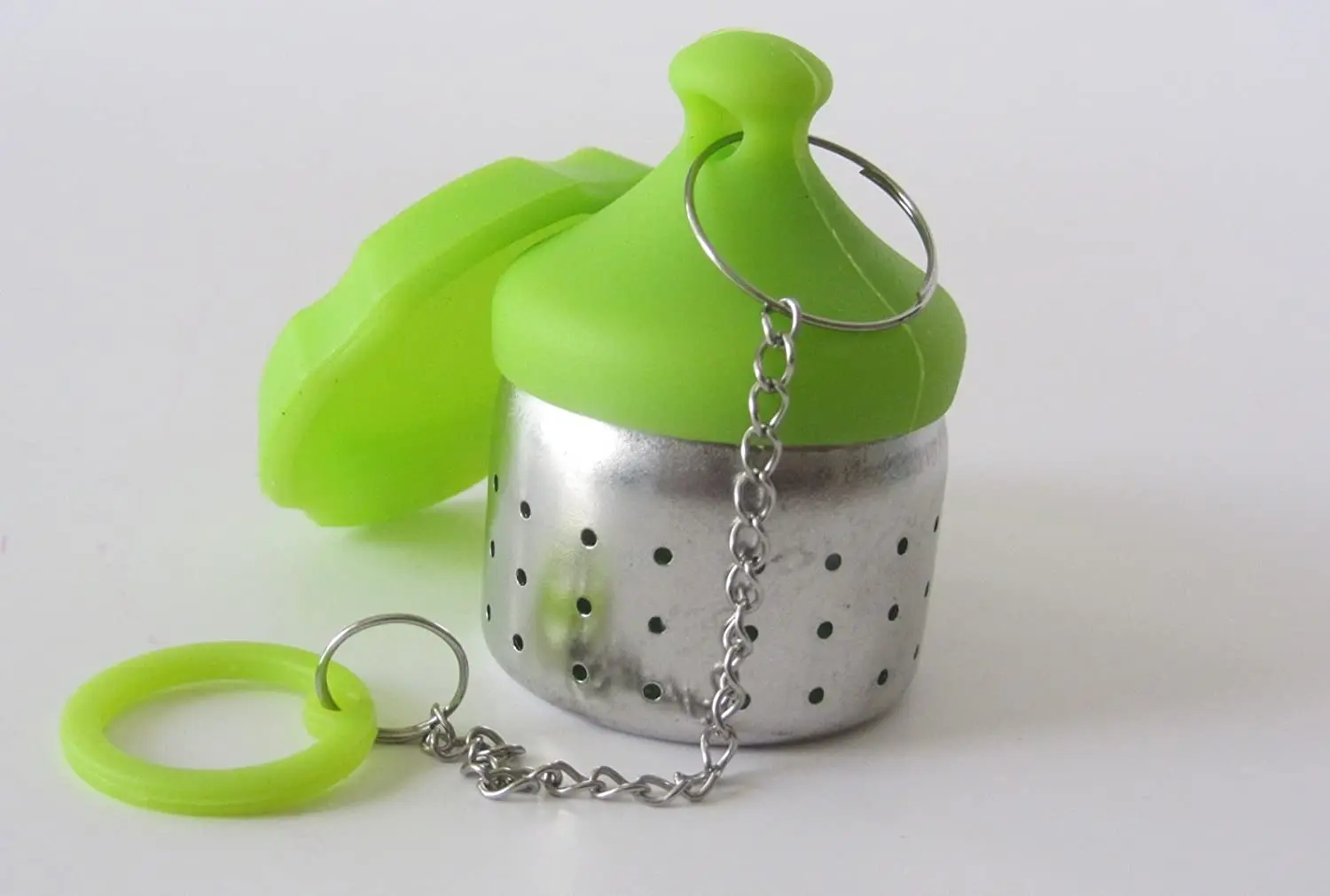 
New hot selling stainless steel silicone perfect brewing filter tea herbal infuser ball 