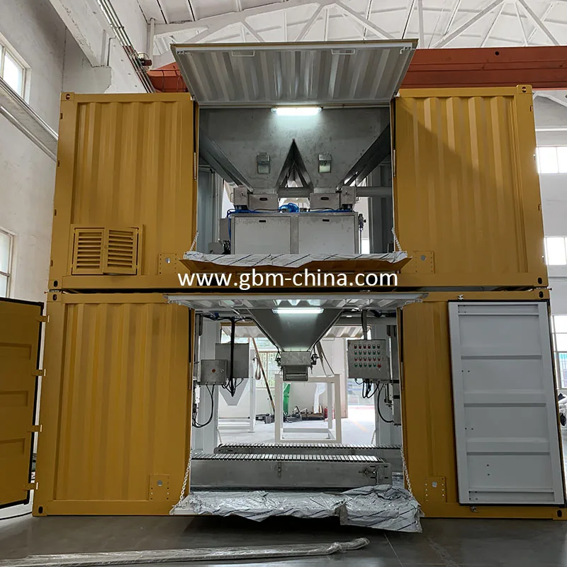 25KG 65KG Port Bulk cargo grain fertilizer mobile bagging machine