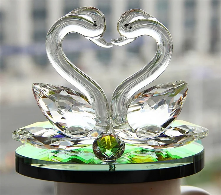Crystal  swan wedding and baby shower return gift  Wedding Gifts Colors Crystal Swan Crafts