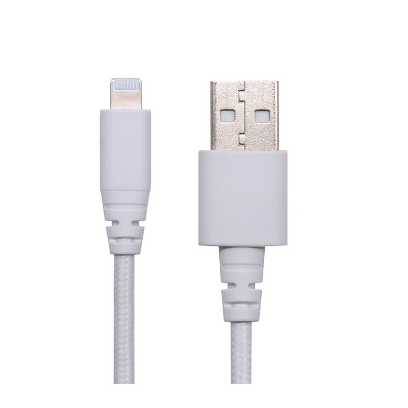 6ft Polyester braided  TPE/PVC Molding , USB A to Lighting Cable Fast Charging, MFi Certified  Lighting Usb Cable