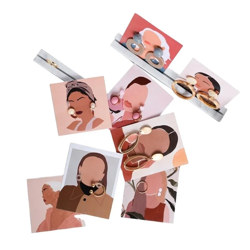 
20202021 Art layout Customized Jewelry Display Cards with Logo Earrings Necklace Cards Jewelry Package Cardboard 