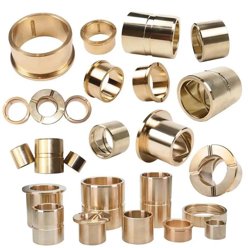 Customized Copper Sleeve Custom Brass Bronze Sleeve Guide Bushing Bearing bushing Flange
