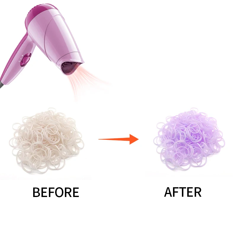 Top-selling Professional Temperature Color Changing Fancy Rubber Band For Lady For Girl