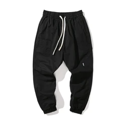 2022 Work Stylish Casual Army Green Mid-Waist Trousers Cotton Windproof Soft Loose Cargo Pants Men Streetwear