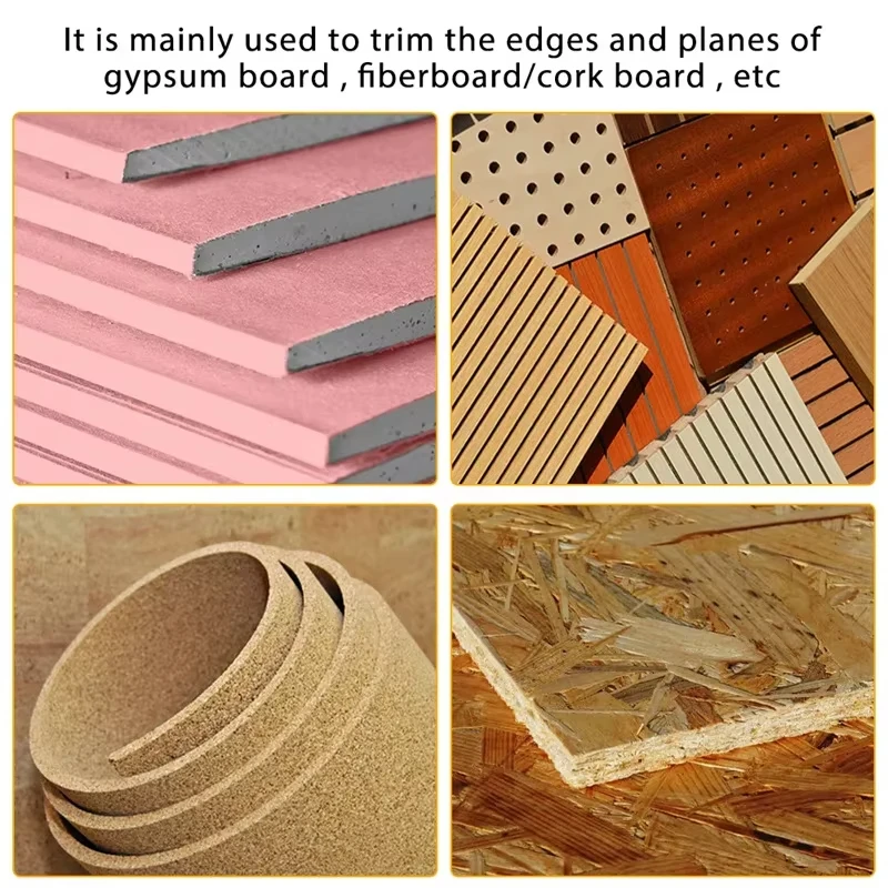 Gypsum Board Woodworking Planer Tool Flat Square Plane Drywall Edge Chamfer Hand Saw Box Hand Plasterboard Carpenter Tool