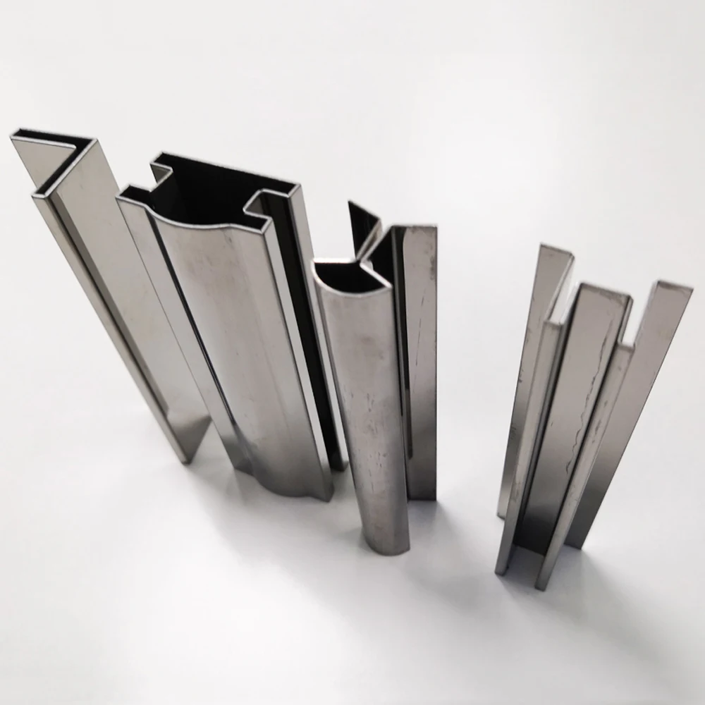 
shopping center metal profile 8k mirror finish stainless steel home door frame and window frame 