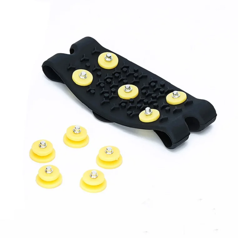 5 зубчатых шипов скобы для ледяного захвата ходьбы бега шипованные захваты зимних прогулок пеших улицы льда