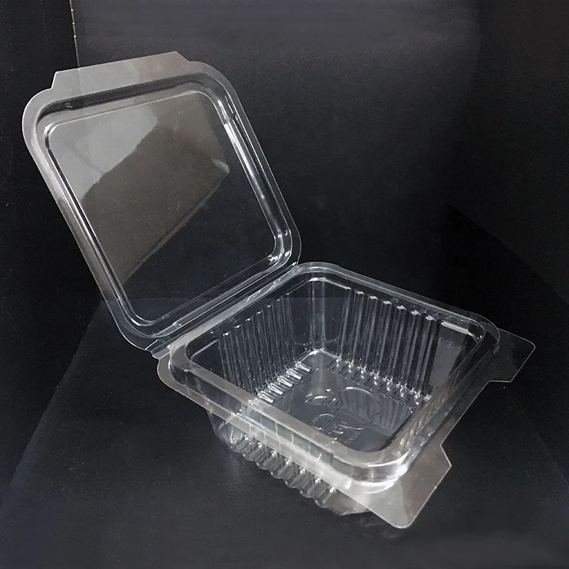 Высококачественный одноразовый пластиковый пищевой контейнер OEM PET, одноразовый контейнер для фруктов и салатов, пищевая упаковочная коробка