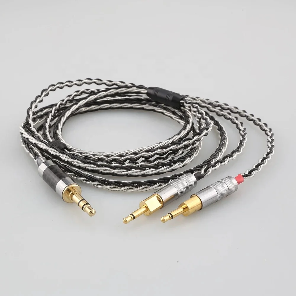 3.5 XLR 4.4 Male to Dual 2.5 mm 152 Cores Headphone Earphone Cable Hifi Cable For hd700   Sennheiser hd700 nw zx300a