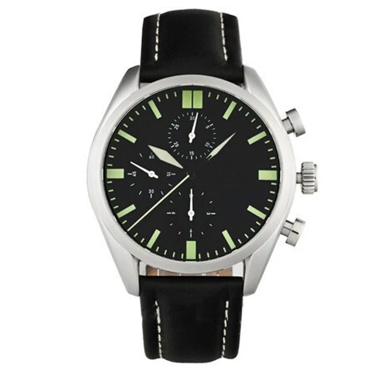 5ATM water resistant bronze leather strap quartz watches men wrist