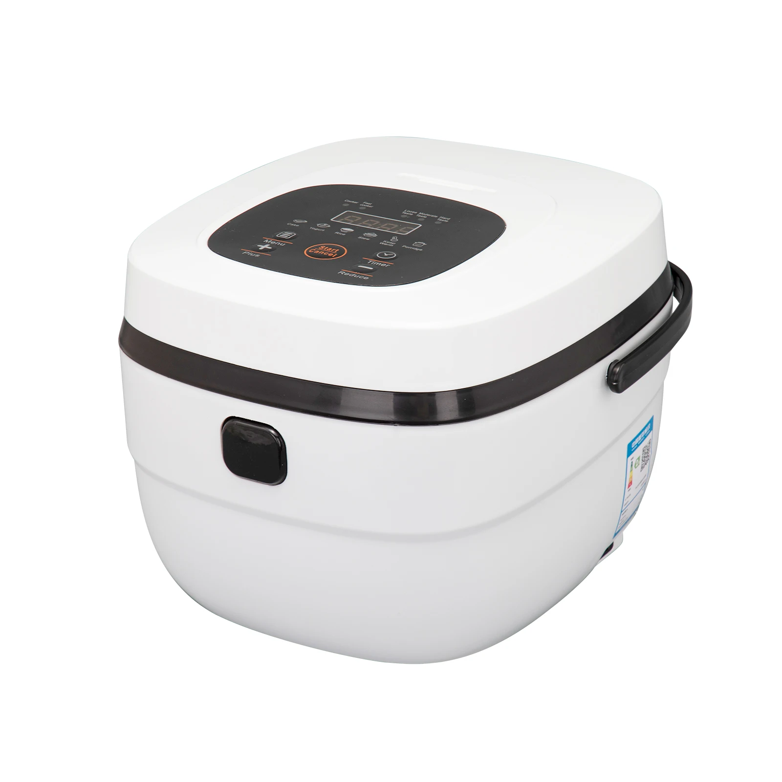 
White 5L Digital Rice Cooker Squarel Electric Big Deluxe Multi Kitchen Rice Cooker CE Rice Cooker Home Appliances 