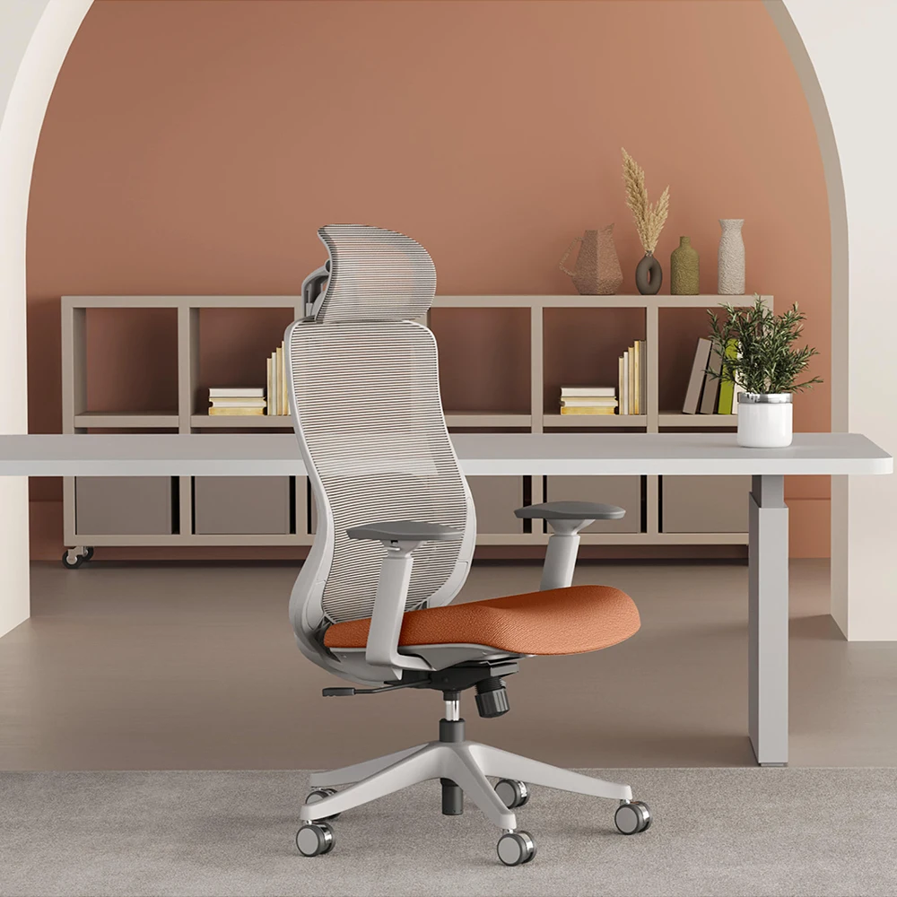 Современный экономичный трехмерный подлокотник, эргономичное вращающееся офисное кресло с регулируемым подголовник