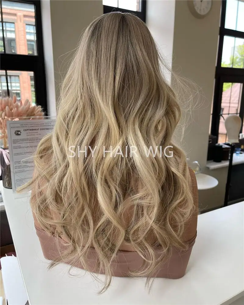 Top Quality Pelucas De Encaje Frontal 13*4 Lace Front Body Wave Highlight Color Hair Honey Blonde Lace Front Wigs For Women