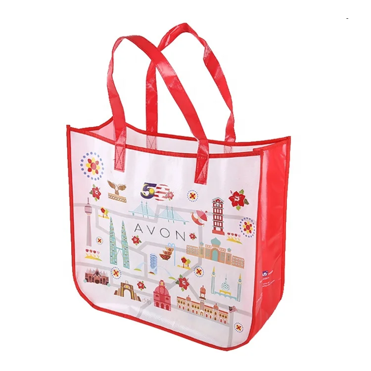 Wholesale Custom Printed Reusable Shopping Non Woven Polypropylene Fabric Bag