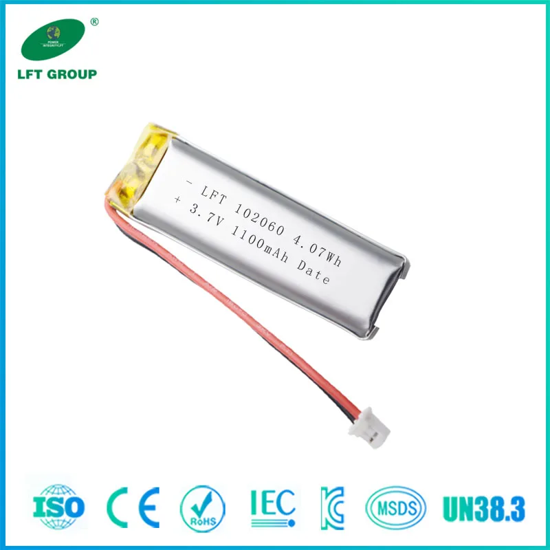 Rechargeable lithium battery 3.7v 1100mah li ion battery 802060 502060 602060 702060 902060 102060 for MP3 GPS PDA DVD recorder