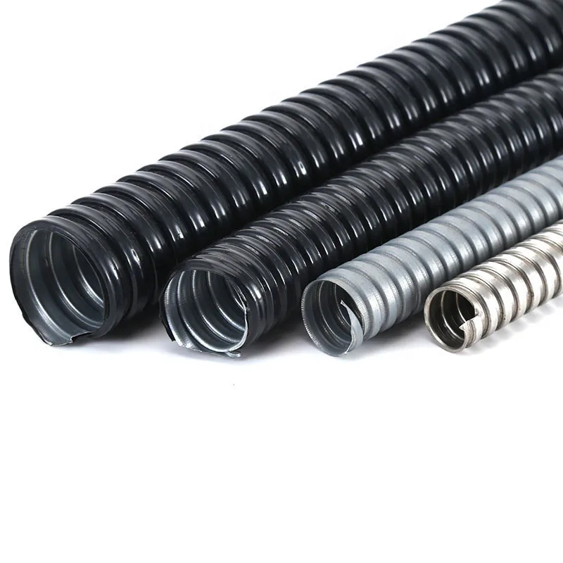 3/16' to 4' Electrical Wire Conduit PVC Covered Steel Flexible Metal Conduit