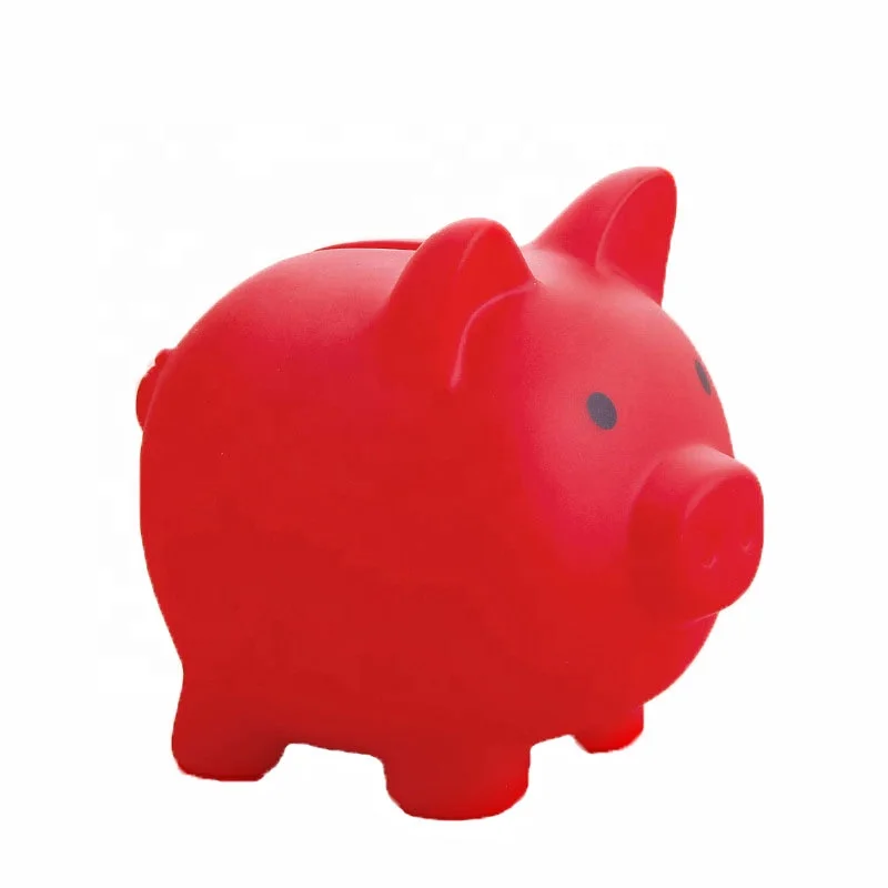 Practical Plastic Piggy Bank Ceramic DIY Coin Bank Money Saving Gift for Girls Boys Kids for Birthday Festival Christmas