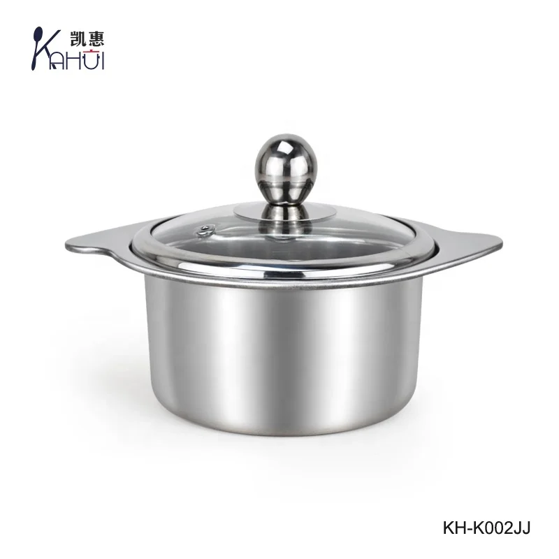 
Hot-selling stainless steel hotpot with mini sizes soup pot for single person for kitchen 
