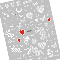 Newest Dragon design 3d nail art sticker decal slider DIY decoration manicure tools MGM814-30