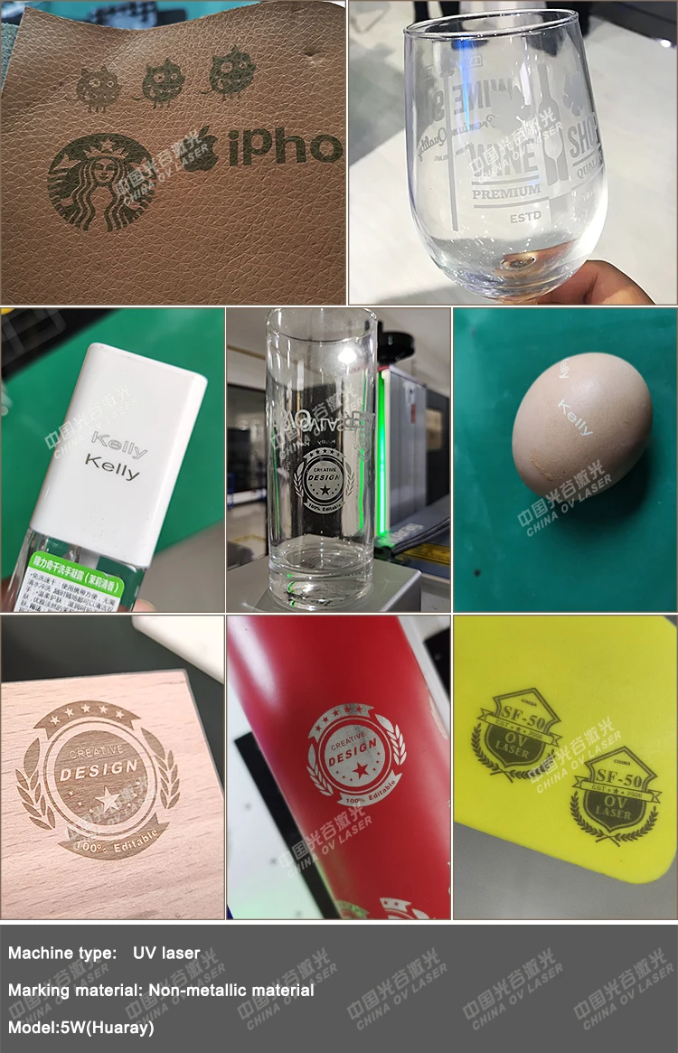 Hot sale 3W 5W 10W uv laser marking machine Ultraviolet Laser Engraving Machine for metal with 2 years warranty