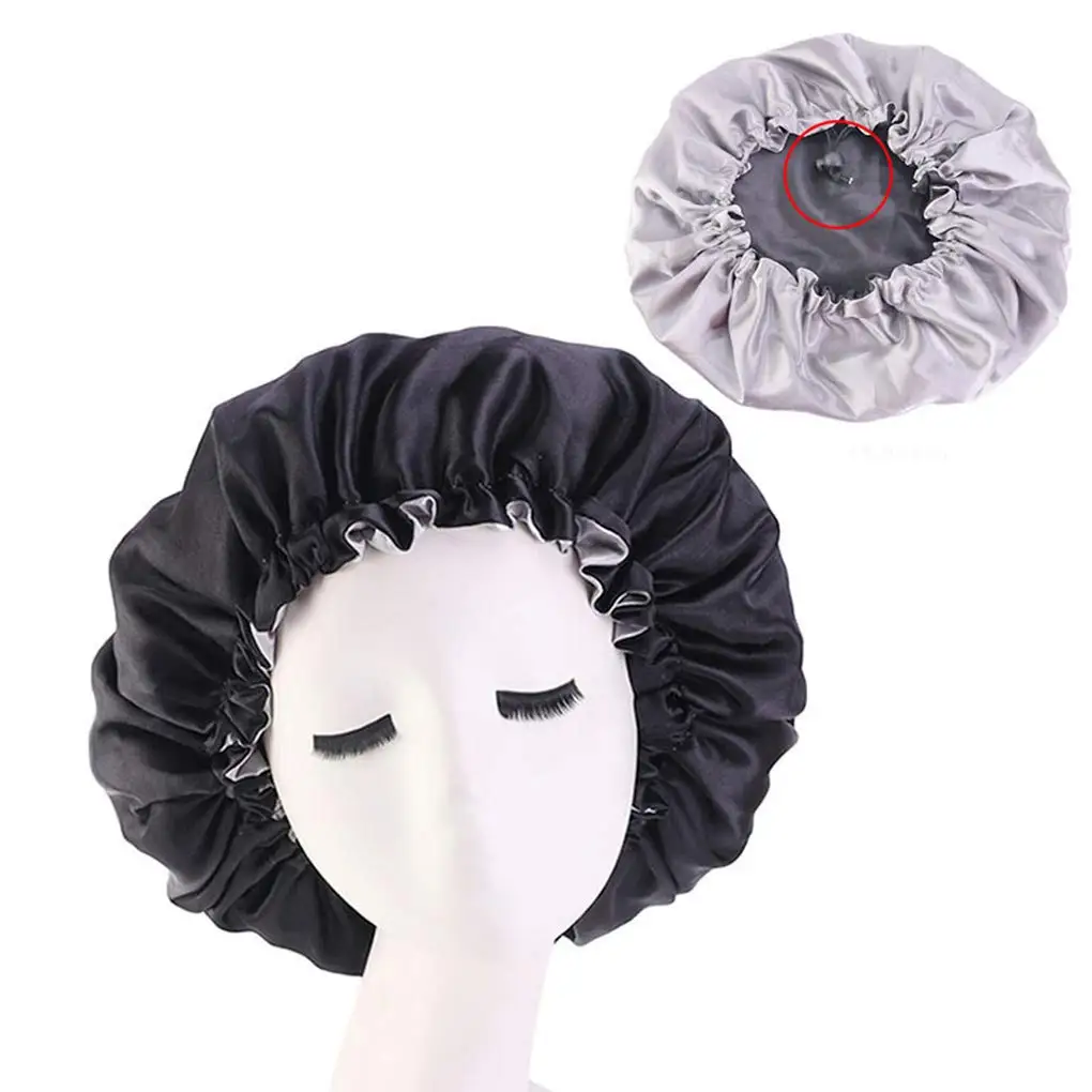 Big Size Beauty Print Satin Silk Bonnet New Extra Large Satin Lined Ankala Bonnet
