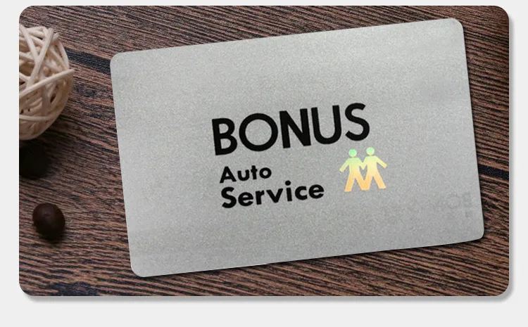 Double Side Hot Stamping Printing Name Membership Plastic VIP Gift Cards PVC Business Card