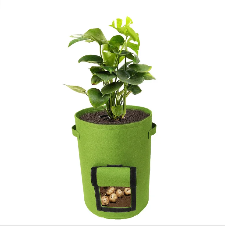 Vegetable growing bag felt plant growing bag 5 / 7 / 10 gallon
