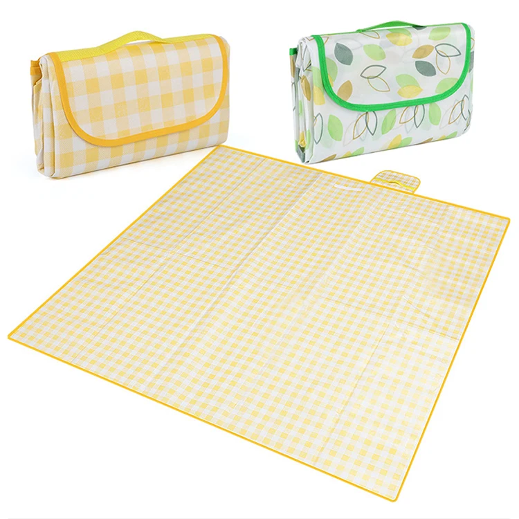 Best Selling Products Custom Custom Picnic Mat Extra Large Sand Proof Waterproof Portable Beach Mat Outdoor Straw Picnic Mat