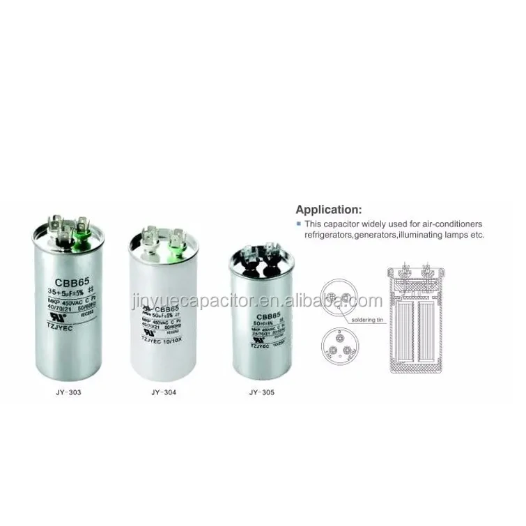 Конденсатор CBB65 370/450 В 15/25/35/45 мкФ конденсатор для кондиционера