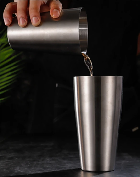 FSE Bar Tools Weighted 18oz + 25oz Stainless Steel Boston Shaker 2-piece Tins Set