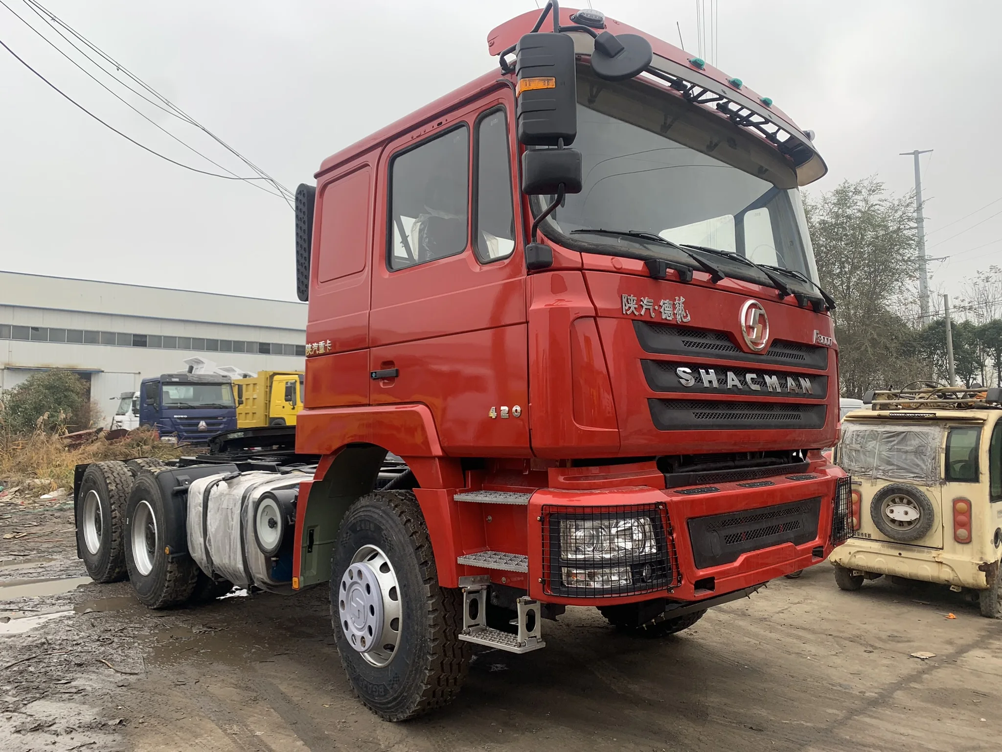Used Low Price Shacman F3000 Trailer Head 30 Ton 10 Tyres 420HP Used Tractor Head Truck