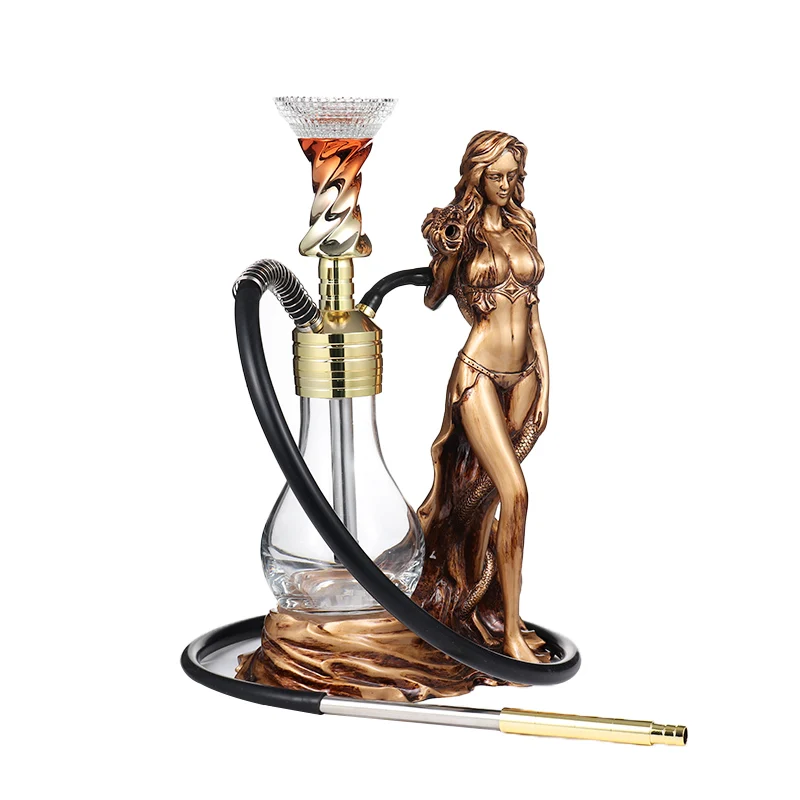 Rukioo Smoke Shop High Quality Aluminum Hookah Set Smoking Luxury Hookah Shisha