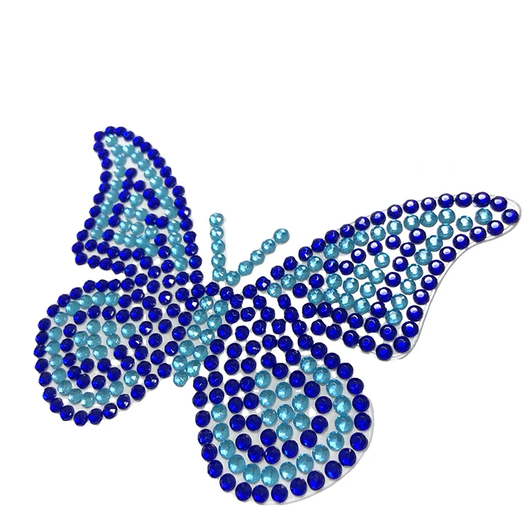Butterfly Acrylic Diamond Crystal Bling Decorative Girl Woman Butterfly Stickers With Colors Available