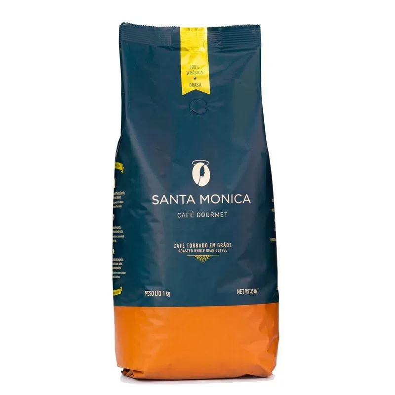 Gourmet Grain - Whole Coffee Bean - 1kg - SANTA MONICA Gourmet - Brazilian Coffee - South of Minas Gerais