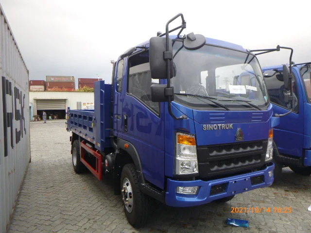 howo 4x2 5tons 10tons Euro4 129hp 3.5CBM light duty dumper trucks small dump trucks