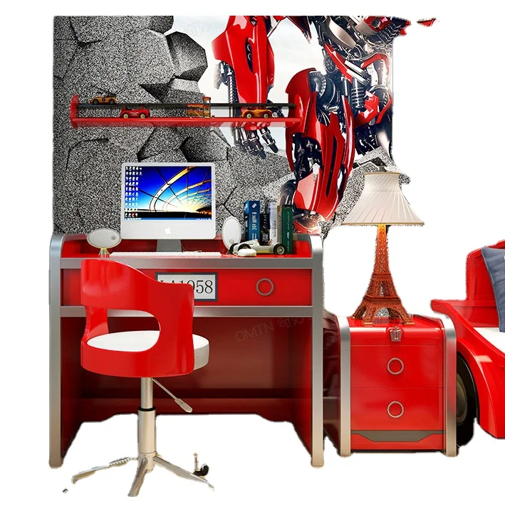 Height Adjustable children table and chair Large Storage Children Study Desk Kids Study Table With Storage Drawer