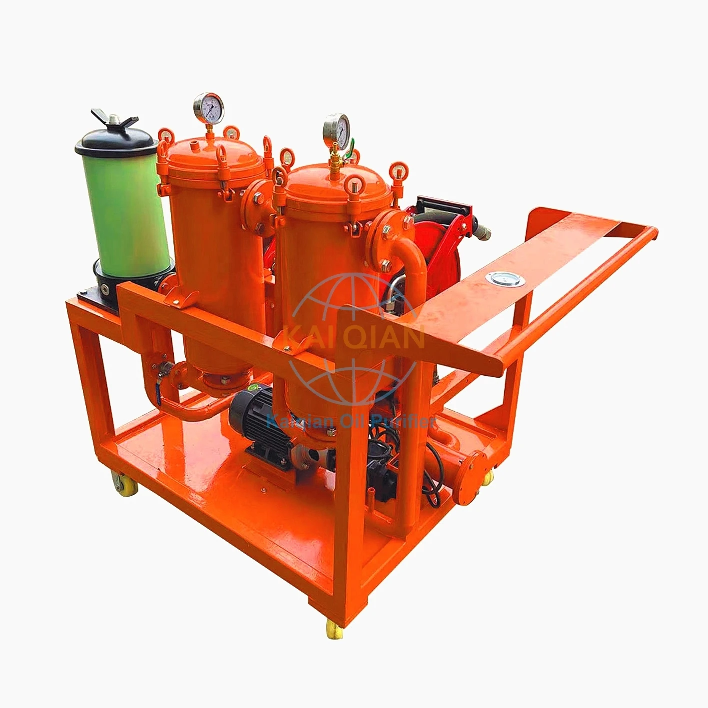 waste lubricant oil recycling lube oil vaccum oil purifier filter cart