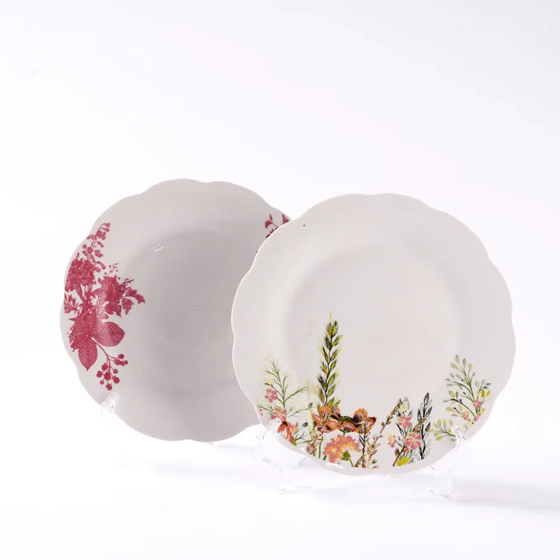 Manufacture Custom Design Porcelain Tableware High Quality Dinner Plate