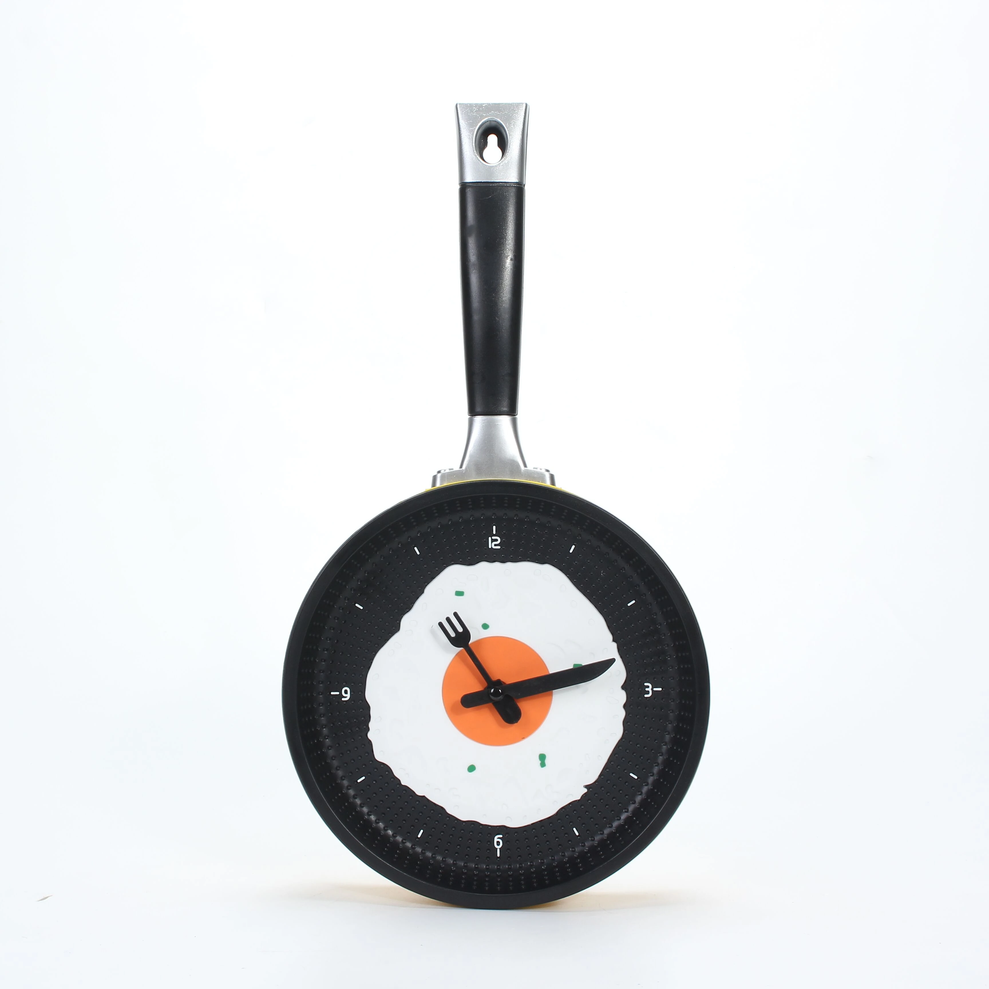 Creative Home Decoration Funny Cutlery Fried Egg Pan Kitchen Wall Clock