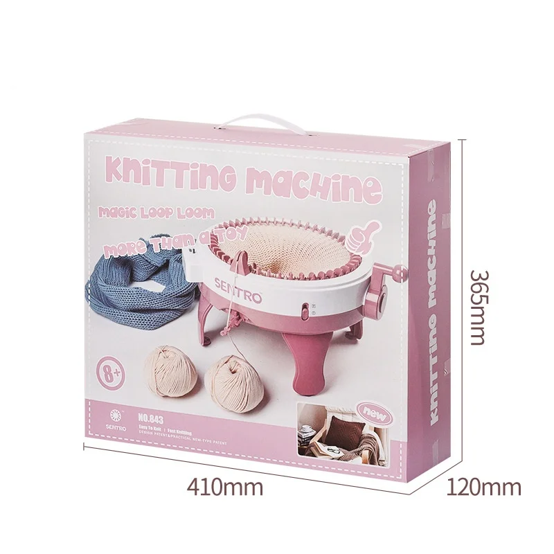 Hot selling Smart Weaver Knitting Kit Machine Oversize 48 Hand Shake Diy Wool Knitting Machine Hat Toy Girl House For Kids