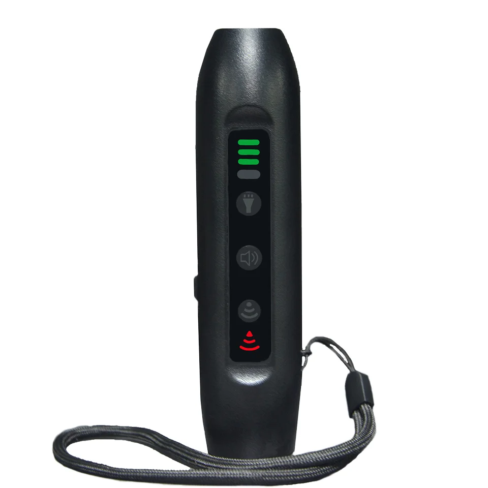 2024 Rechargeable Electric Dog Bark Deterrent Outdoor Sonic Ultrasonic Repellent LED Light Anti-Barking Training Device Plastic
