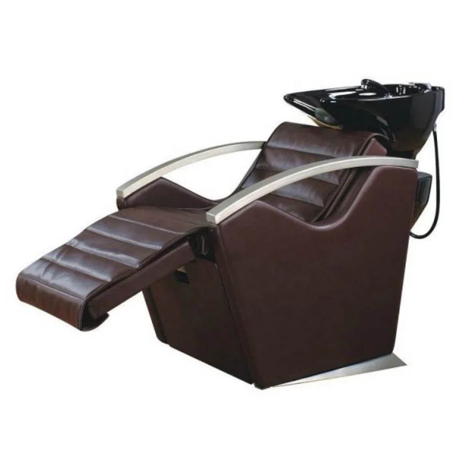 
Beauty salon barber shop black electric shampoo chair automatic massage shampoo bed 