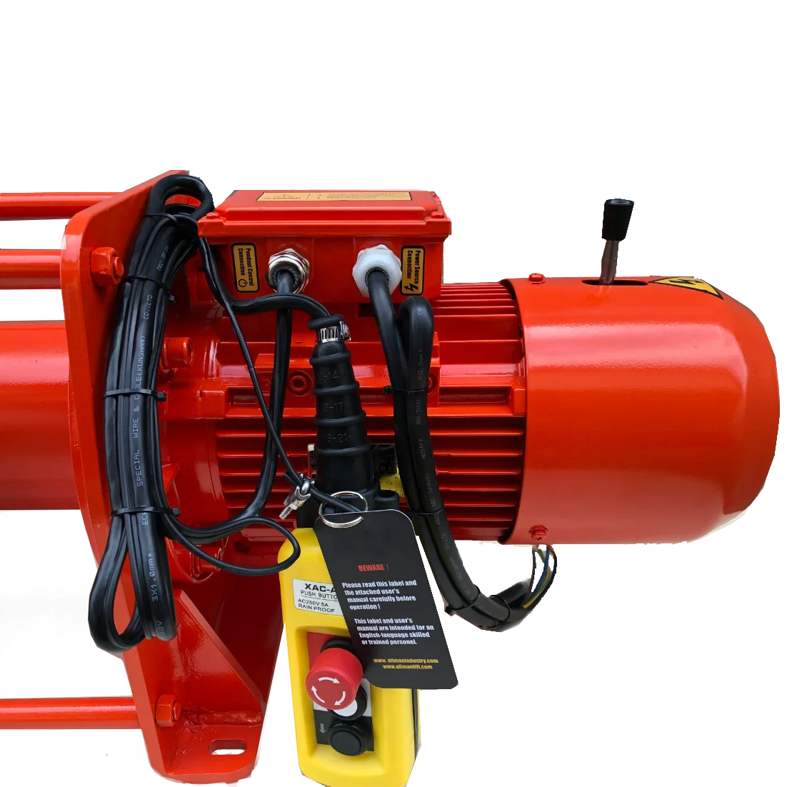 New Design 2 ton 220V 3phase Heavy Duty Wire Rope Electric Winch
