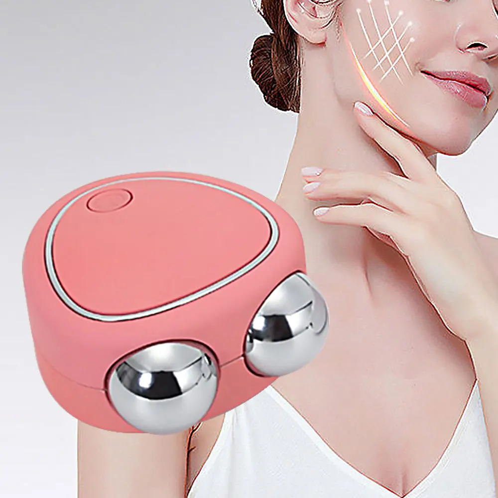 Microcurrent Facial Roller lifting Device EMS Face Lifting Skin Remove Wrinkles Facial Tightening Massager